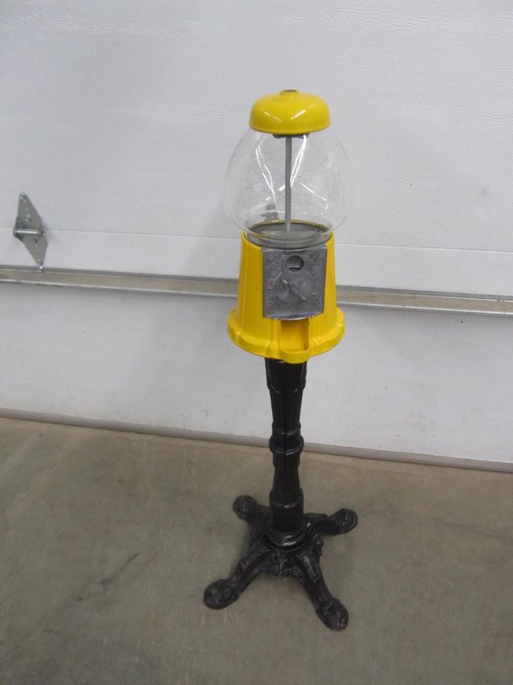 Vintage Cast Iron Gumball Machine