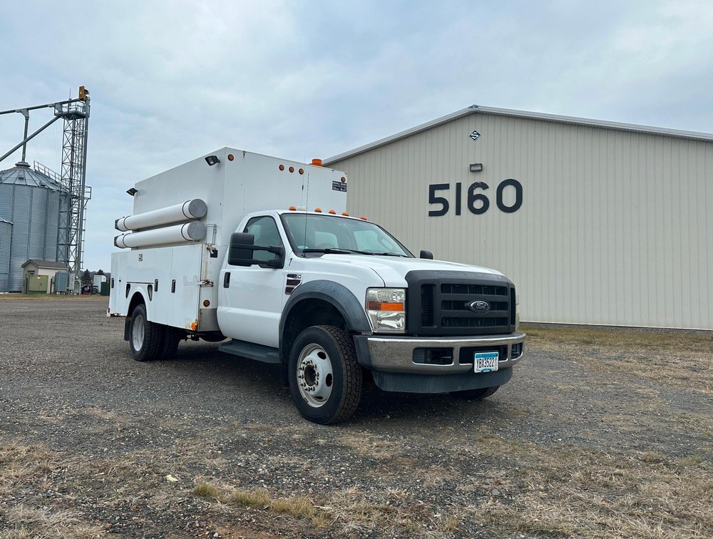 2008 Ford F-550 XL With Stahl Utility Body & Vanair Vanguard Rotary Screw Compressor 