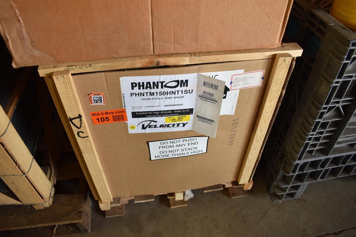 Burnham Phantom 150,000 BTU 94% Condensing Boiler 10-1 Turndown Wall Mount Modulating Power Vent