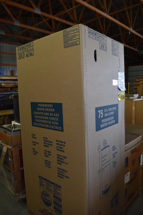 Rheem 75 Gallon LP High Efficiency Power Vent Water Heater, Light Commercial Duty