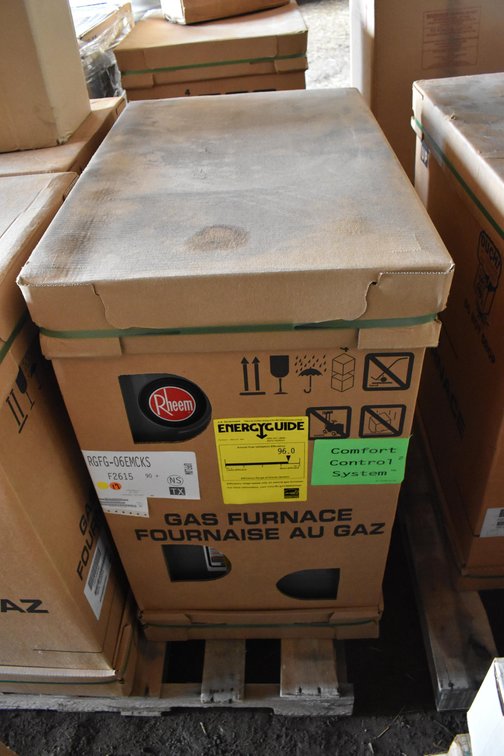 Furnace Rheem 60,000 BTU 96% Efficient, Modulating, Variable ECM Blower Upflow Natural Gas