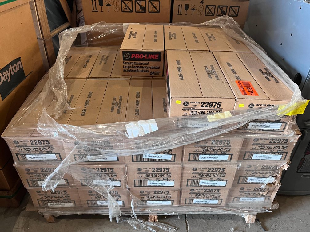 (17) boxes of GE Pro-Line Standard Incident Light Bulbs