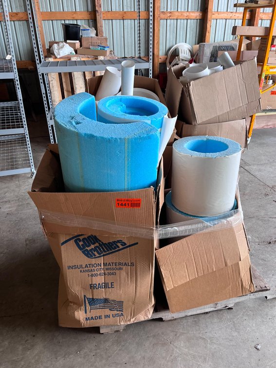 Pallet of Assorted Pipe Insulation and Fitting Covers