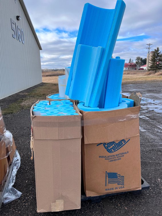 Pallet of Assorted Pipe Insulation