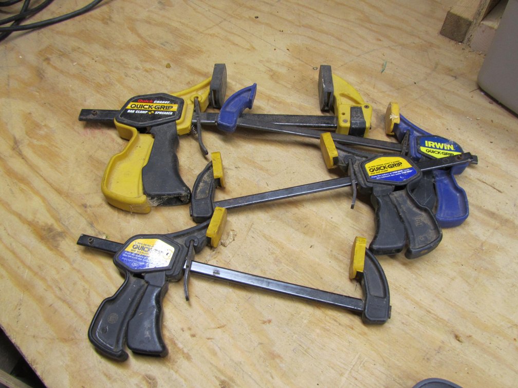 Lot of 4 Quick Grip Clamps