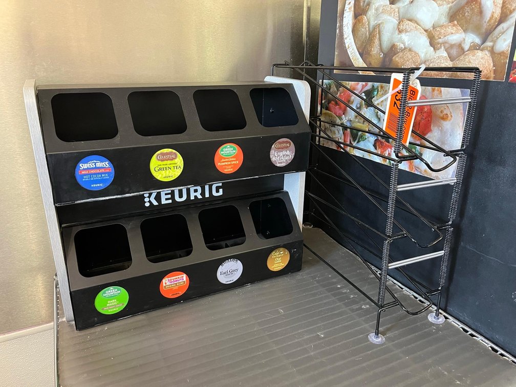 Cup Dispenser With Keurig Coffee Stand