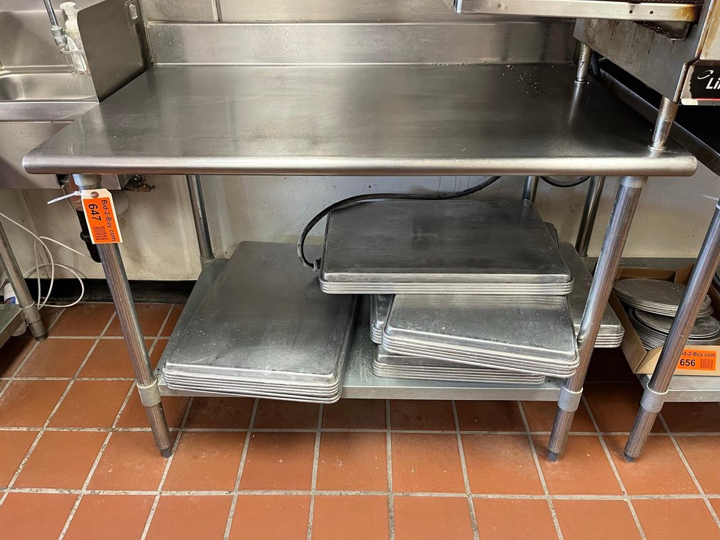 2-Tier Stainless Steel Table