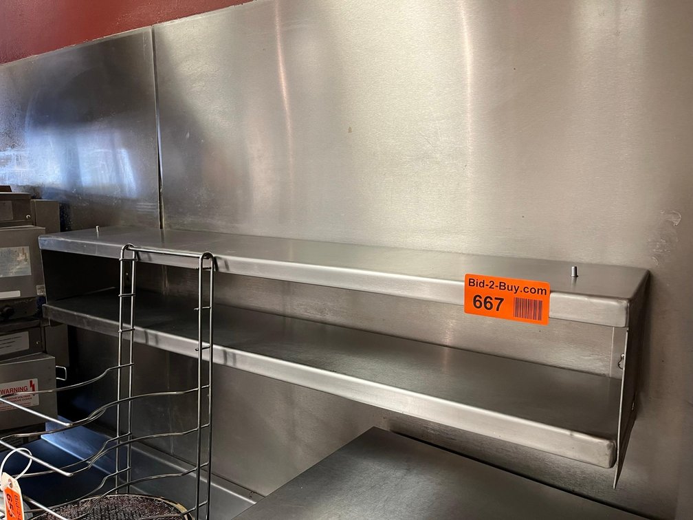48" x 8" Stainless Shelf