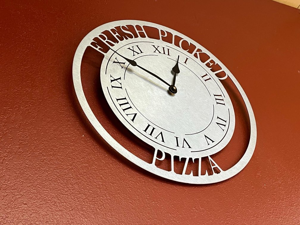 Fresh Pickled Pizza Clock