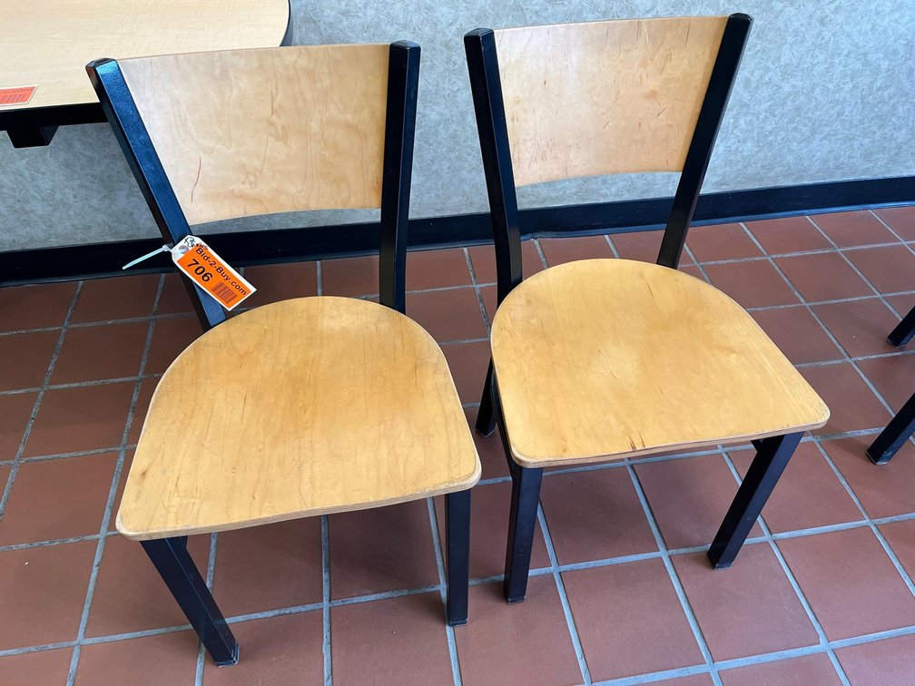 (2) Wood Dining Chairs