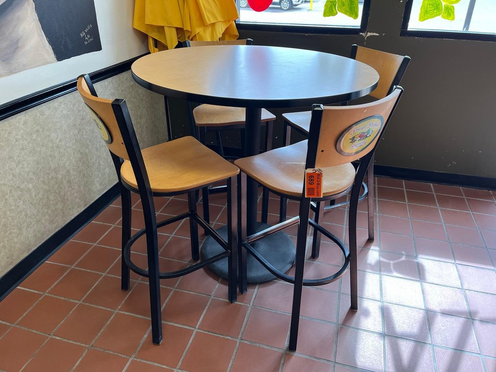 41-1/4" Pub Table With (4) Chairs