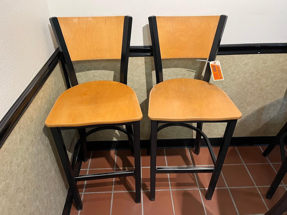 (2) High Top Chairs, 28-1/2"