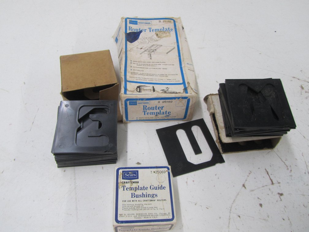 Lot Of Router Templates And Template Bushings
