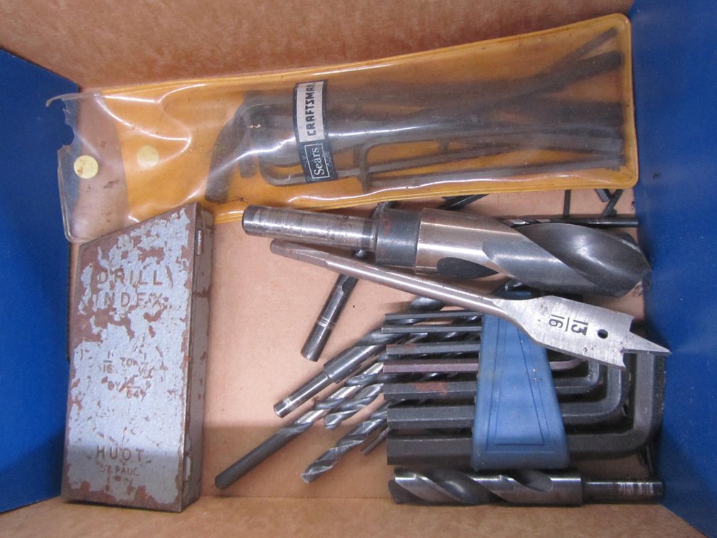 Box Of Assorted Drill Bits
