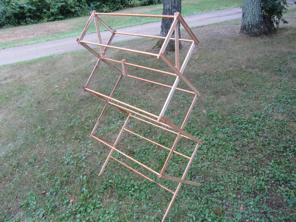 Folding Wood Quilt Rack