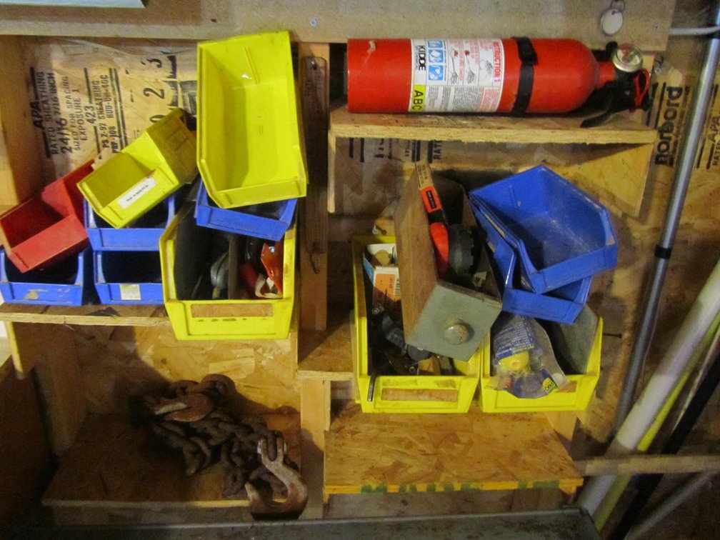 Lot Of Hardware Bins W/Some Assorted Hardware