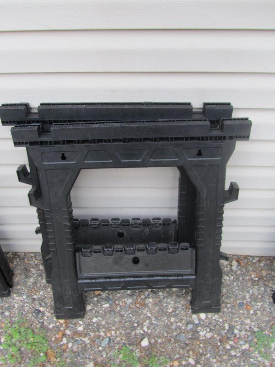 (2) Plastic Folding Saw Horses