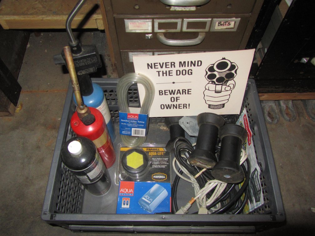 Contents Of Plastic Crate