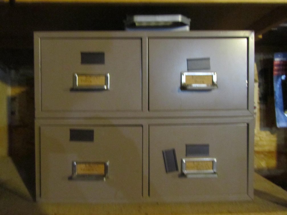 Metal Organizer Full Of Hardware
