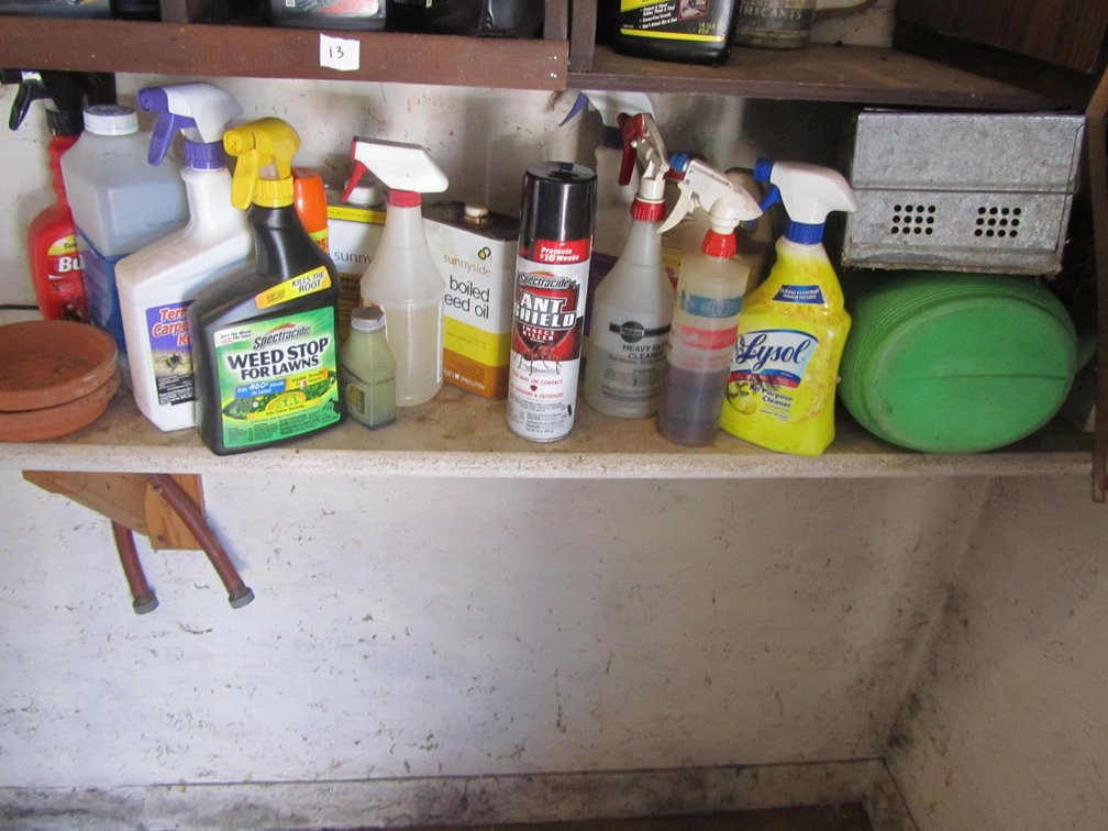 Lot Of Assorted Garage Fluids