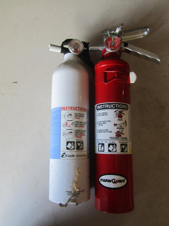 (2) 2-1/2 Pound Fire Extinguishers