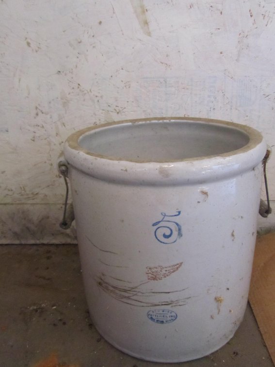 Red Wing No. 5 Stoneware Crock