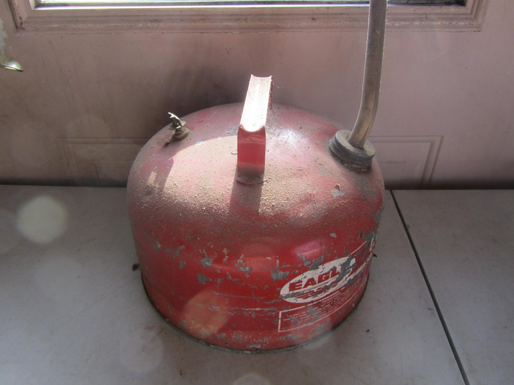 Eagle 2-1/2 Gallon Metal Gas Can With Nozzle