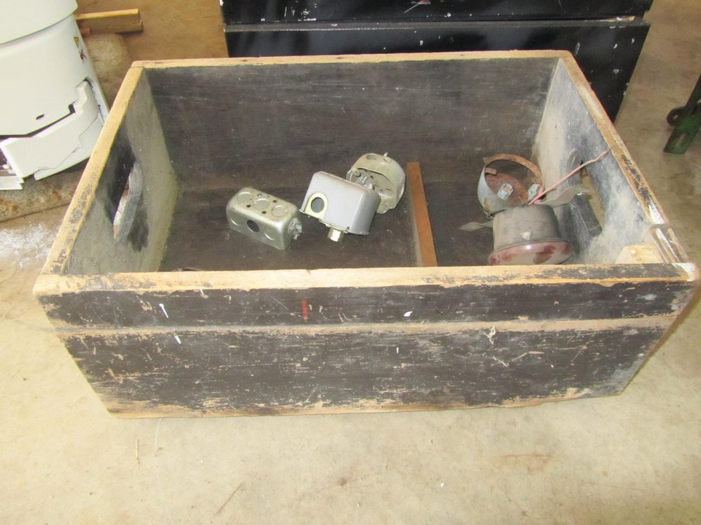 Wood Crate With Light Switch Boxes