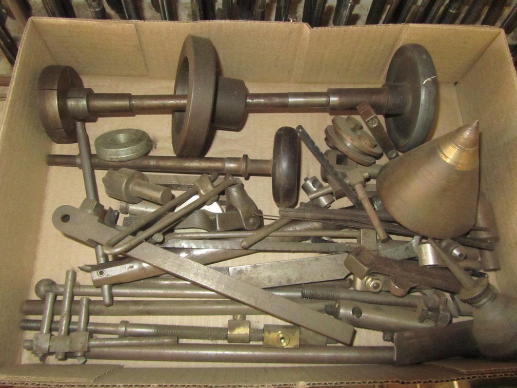 Flat Of Assorted Machinist Tools And Bits
