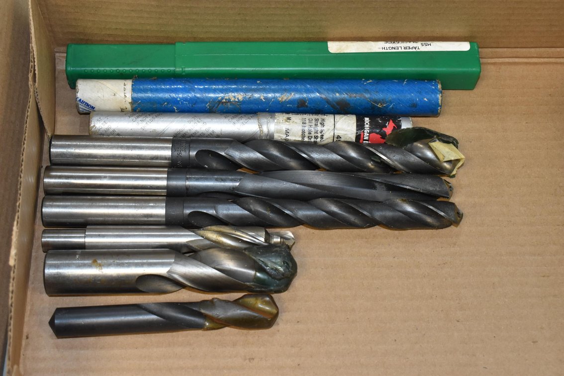 (9) Assorted HSS Drill Bits