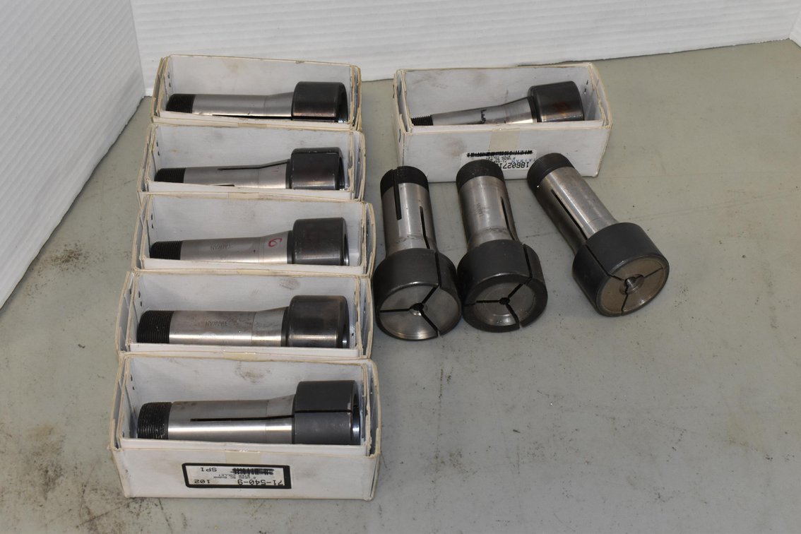 (9) Assorted 2" Head SC Shank Step Collet