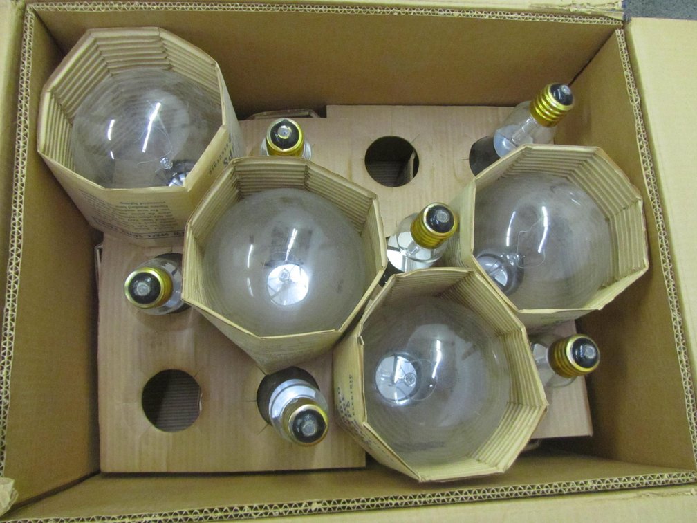 (10) General Electric 1000 Watt Lamp Bulbs