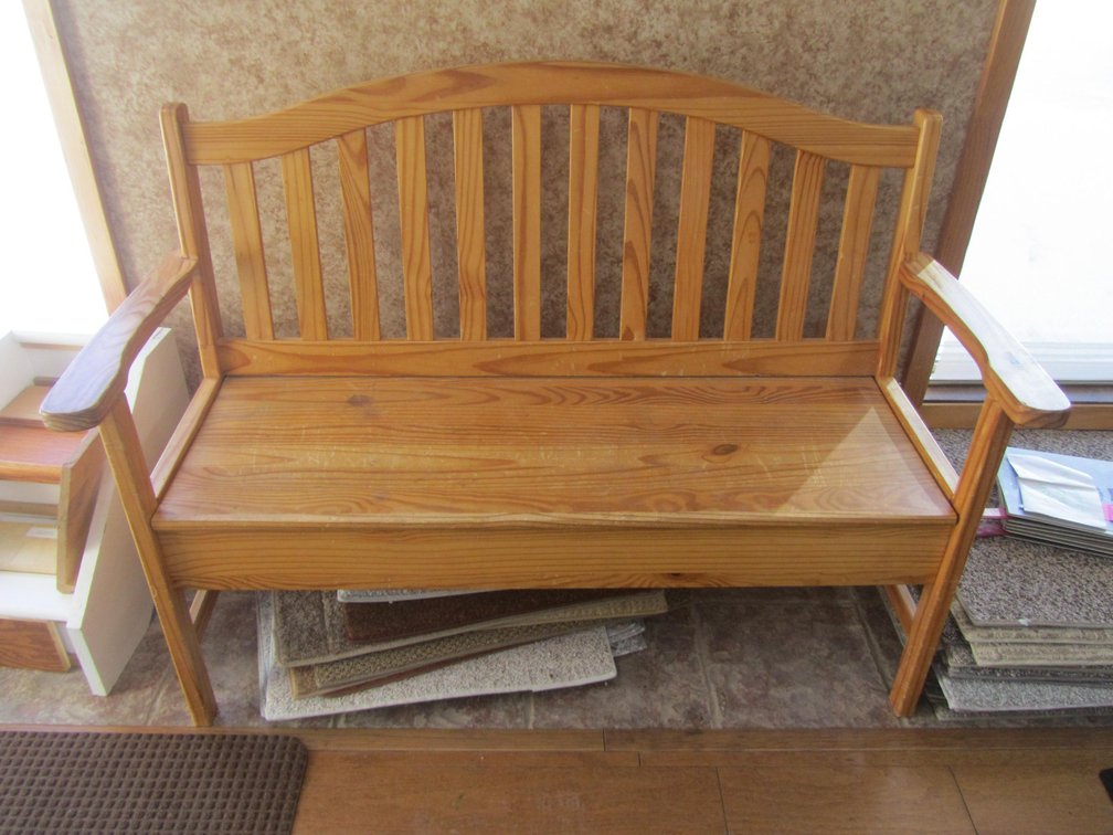 Wood Storage Bench