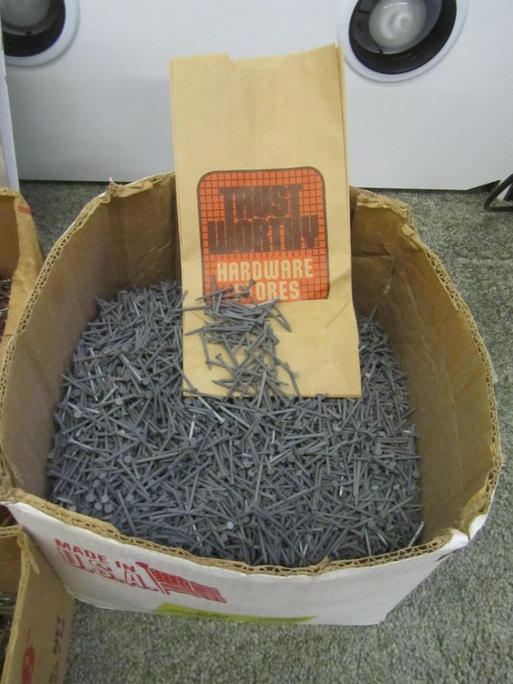 Approximately 40lbs Of Tax Strip Nails