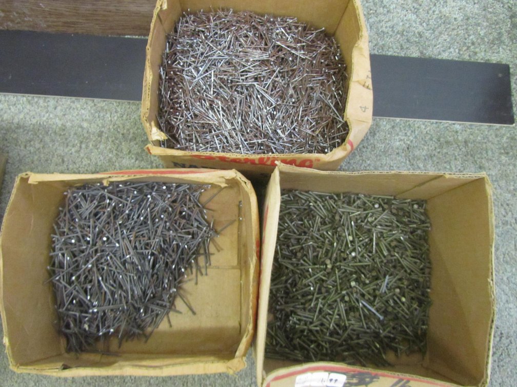 (3) Boxes Of Assorted Nails