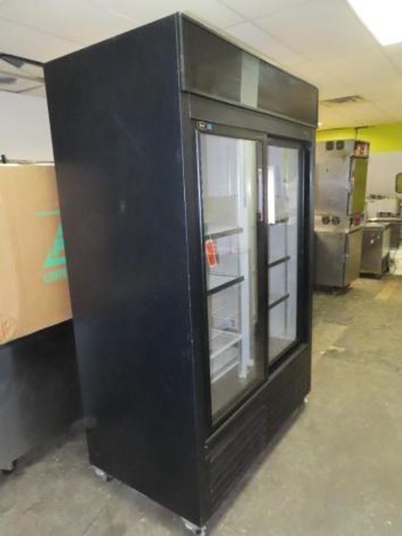 QBD Sliding Glass 2 Door-Refrigerator on Wheels