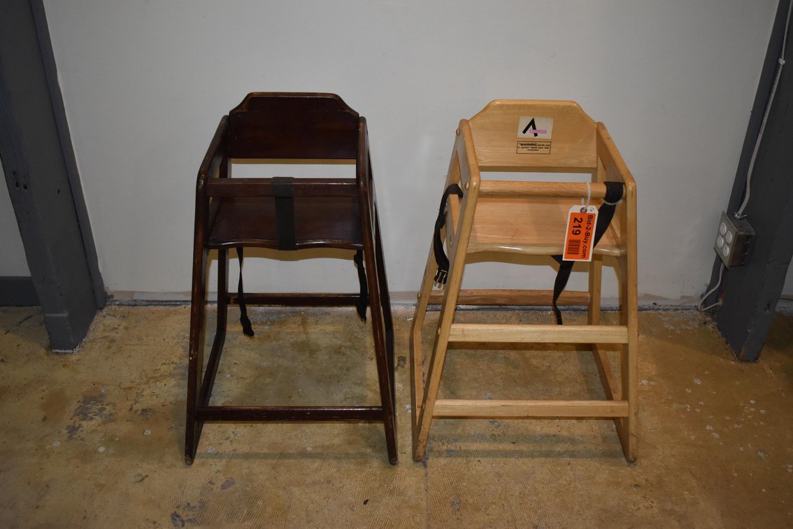 (2) Wood High Chairs