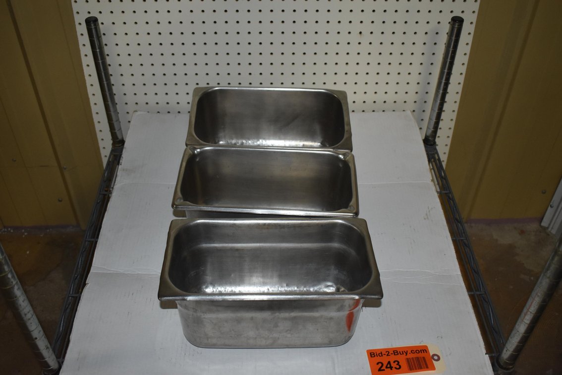 (3) Stainless Steel 6" Insert