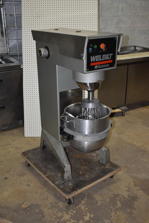Welbilt Varimixer With Bowl, Whisk, Paddle, Dough Hook