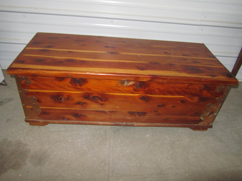 Wood Storage Trunk