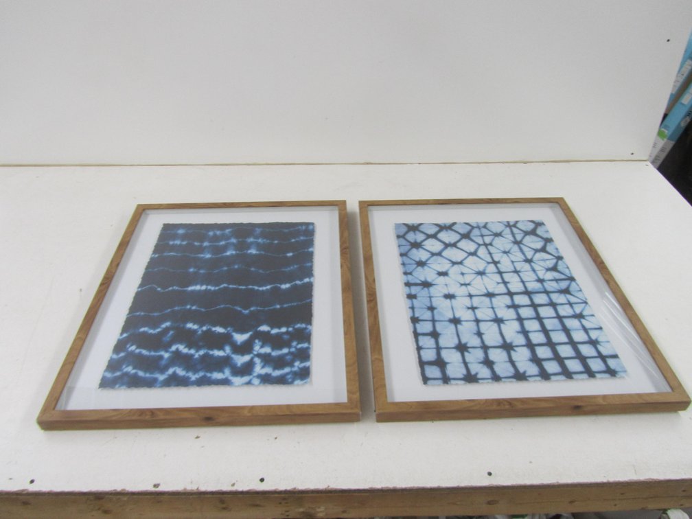 (2) Artwork Shadow Box Pieces