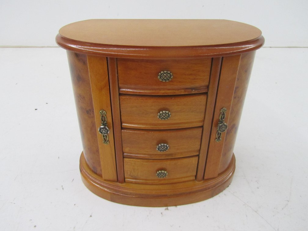 Wood Dresser-Top Jewelry Box
