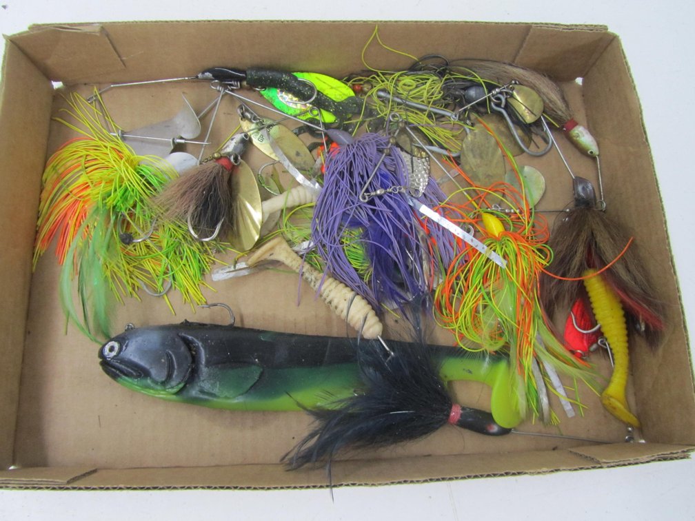 Flat Of Assorted Tackle And Lures