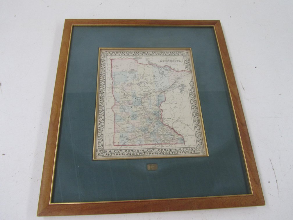 1875 County Map Of Minnesota