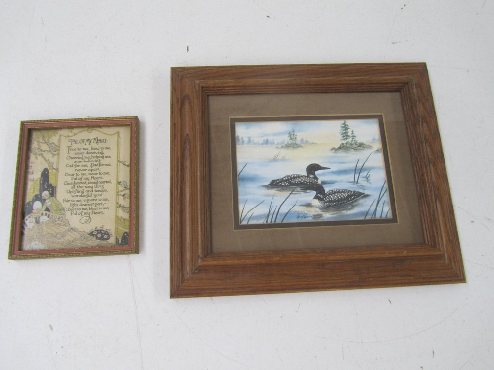 Loon Print W/"Pal Of My Heart" Poem