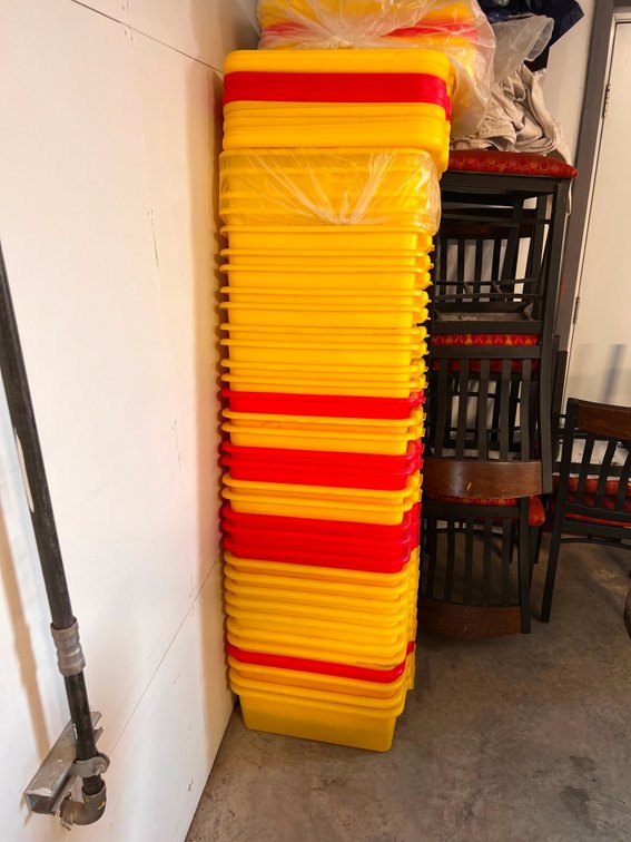 (34) Plastic Bins