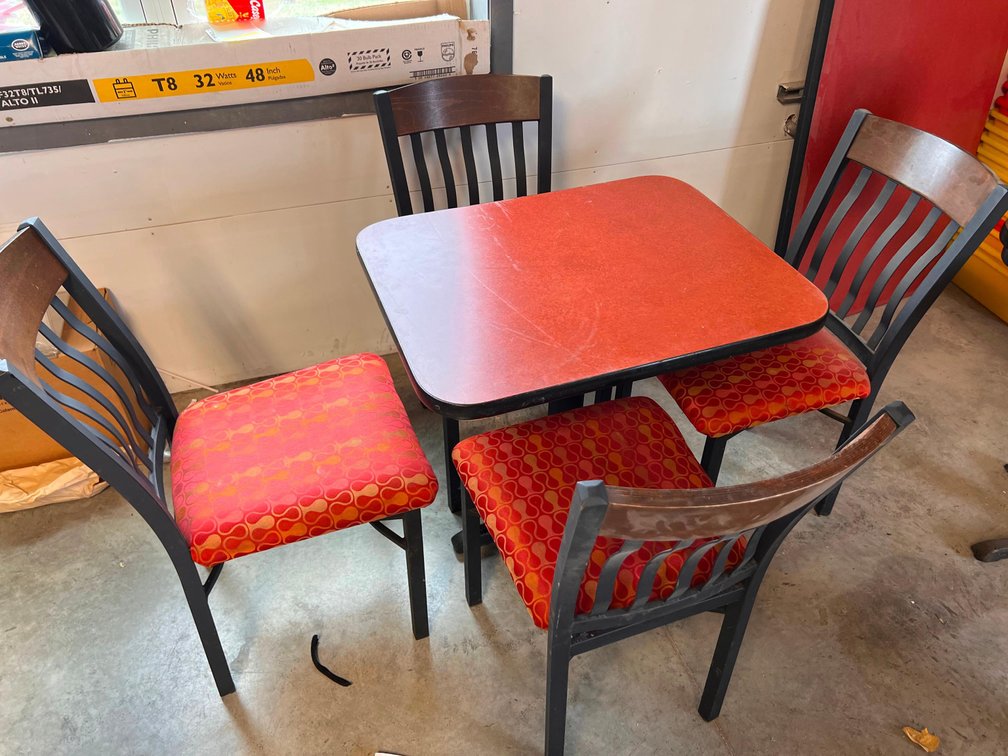 (2) Tables and (4) Chairs