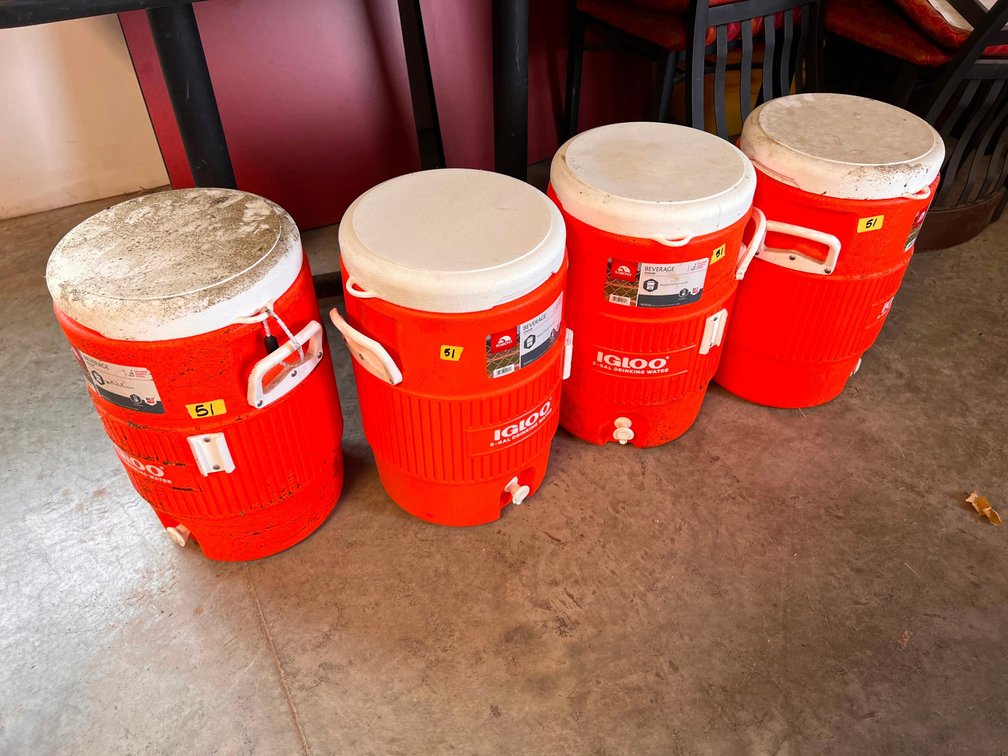 (4) Igloo Beverage Dispensers 