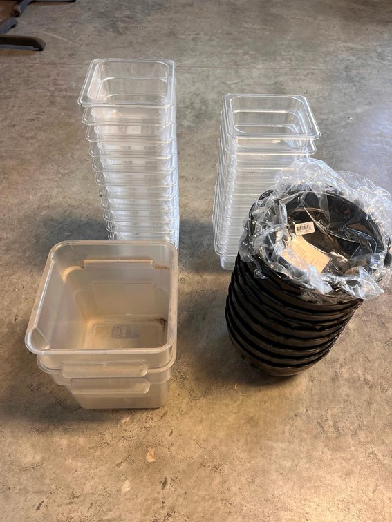 (24) Serving Bins - (2) 8 Qt Bins - (11) Bowls