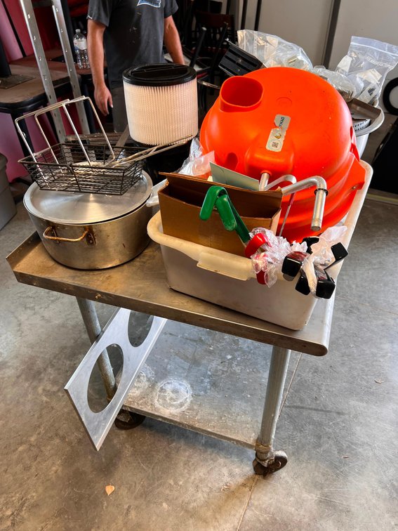 Stainless Steel Table On Wheels - Misc.